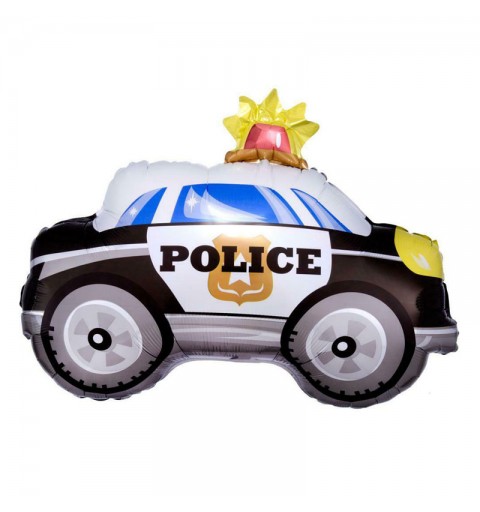 Palloncino foil auto della polizia 3367301 60 x 45 cm