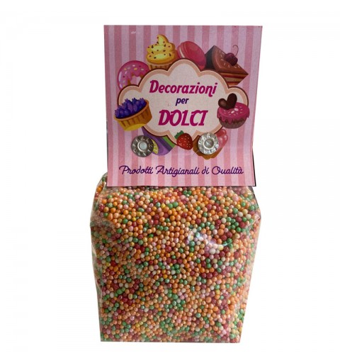Micro perle perlate arelcchino multicolor 200 gr. decorazioni per dolci