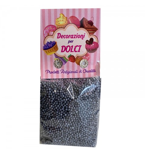 Micro perle perlate nere 200 gr. decorazioni per dolci
