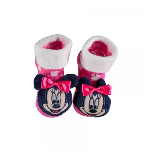 Calzini Neonata Minnie 3D fucsia T.U 1 Paio W20005