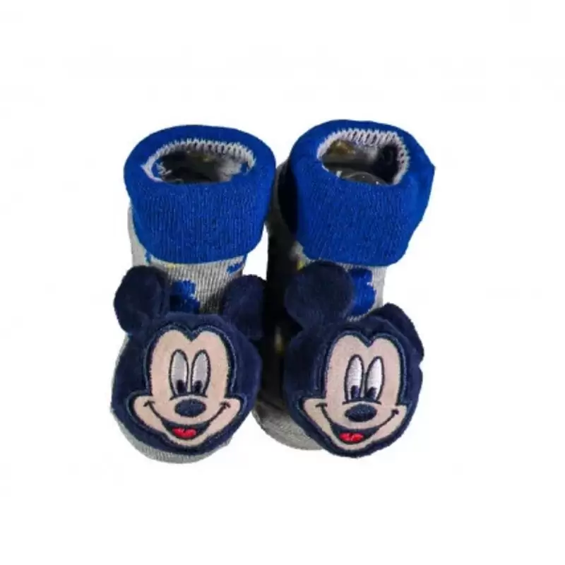 Calzini Neonato Topolino 3D grigio chiaro  T.U 1 Paio W20006