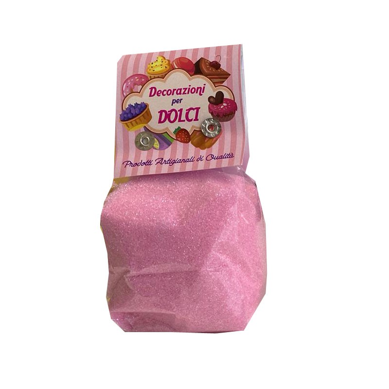 sabbiolina rosa 200 gr. decorazioni per dolci