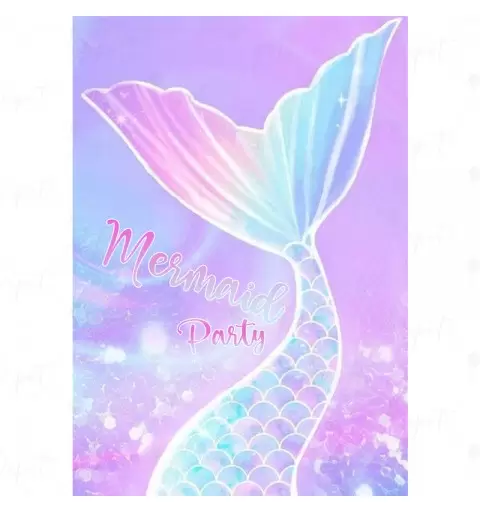 CARTELLONE DI BENVENUTO MERMAID PARTY SIRENA