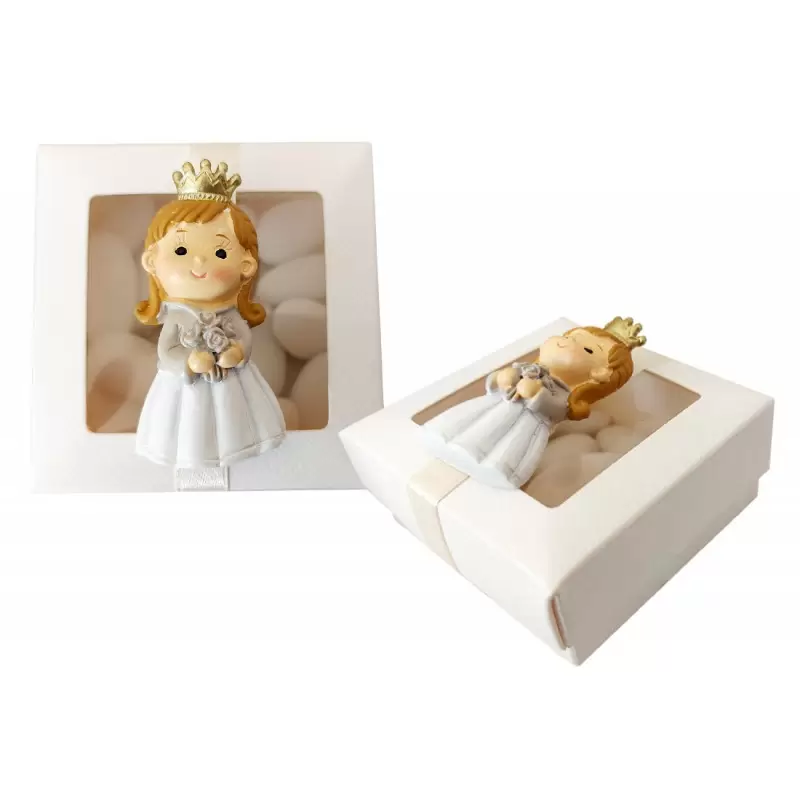 12 BOMBONIERE PICCOLE PRINCIPESSE CON SCATOLINE DEGUSTAZIONE