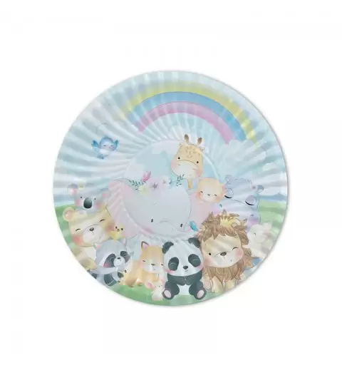 8 Piatti Ø 18 cm Puppies Jungle 74541