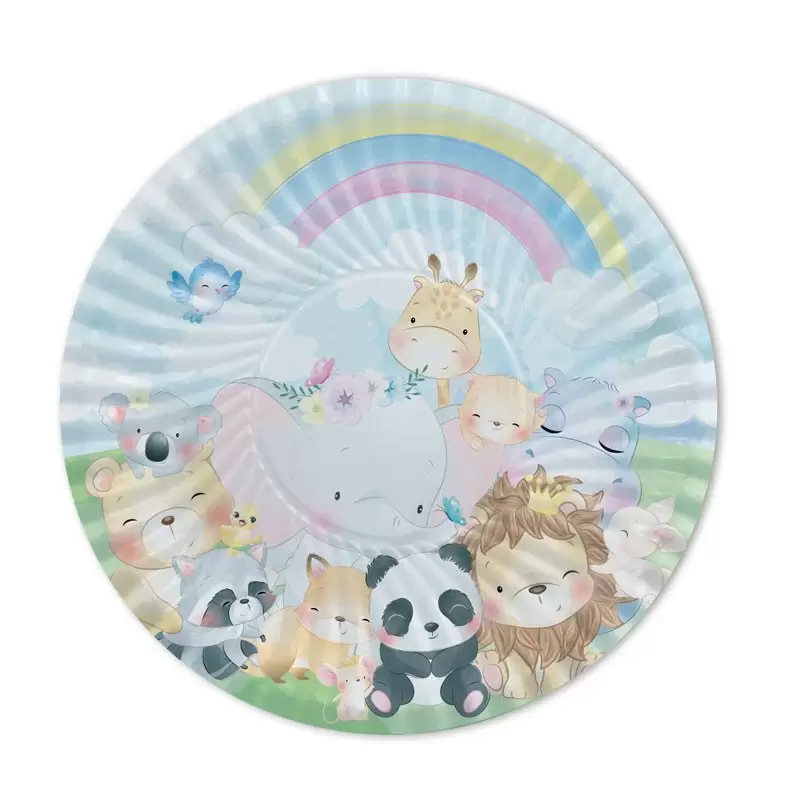8 Piatti Ø 24 cm Puppies Jungle 74540