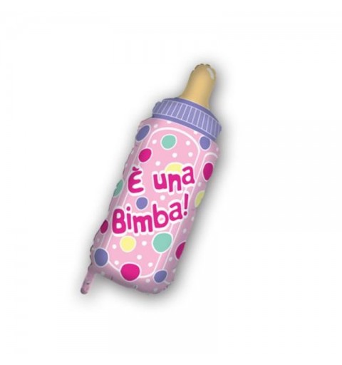 mini Palloncino Foil biberon è una bimba MEFS01 12 pz