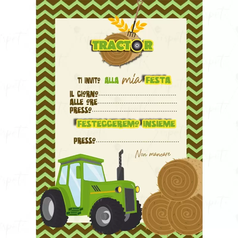 INVITO DI CARTA TRATTORE