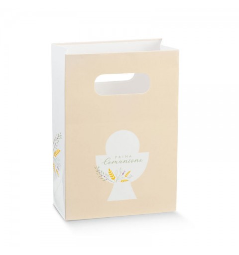 Shopper in cartoncino con maniglia prima comunione 16856 1 pz. 100 x 50 x 145  mm