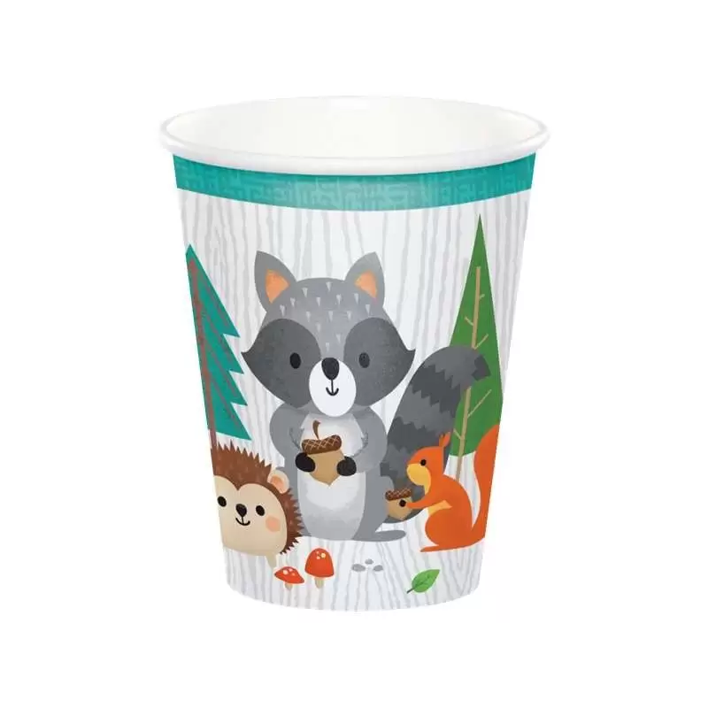 Bicchieri Animali del Bosco Woodland Animals 8 pz 343967