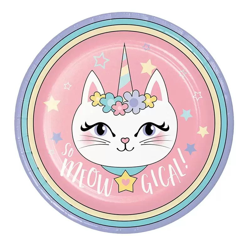 Piatti Sassy Caticorn 8 pz. 346248