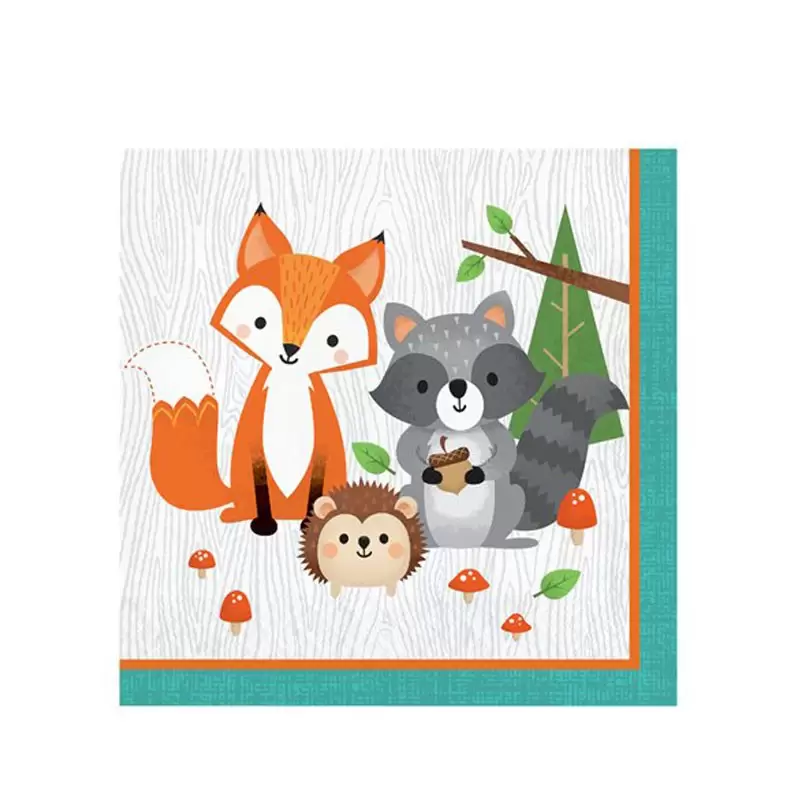 Tovaglioli Animali del Bosco Woodland Animals 16 pz 343947