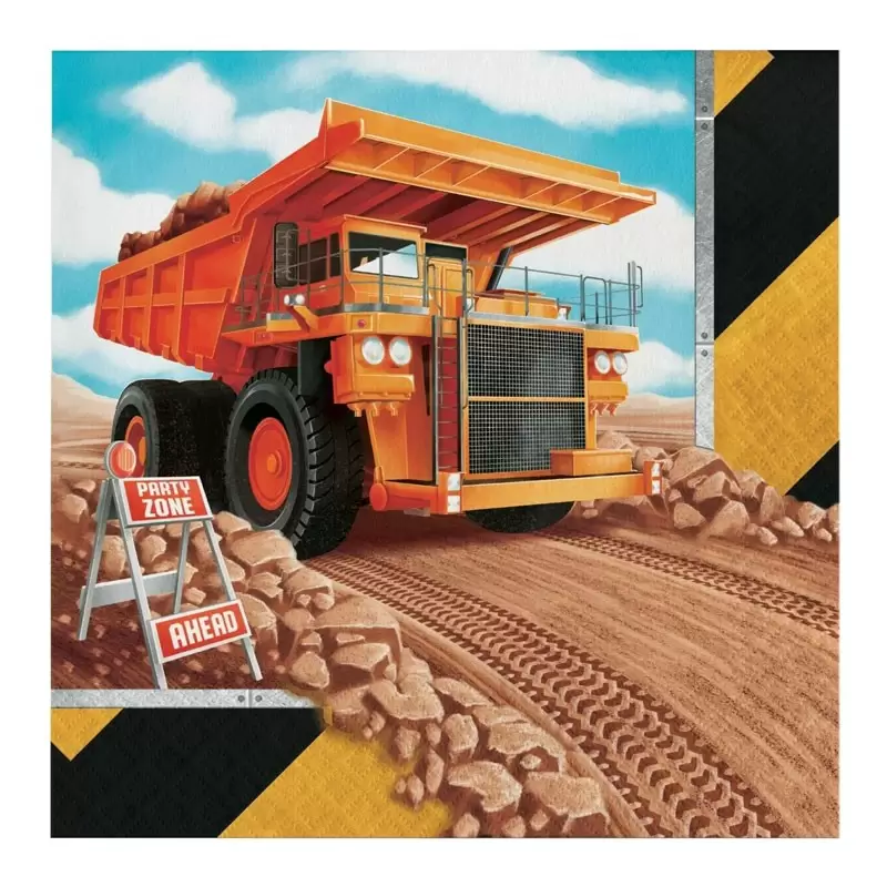 tovaglioli big dig construction 16 pz. 339793