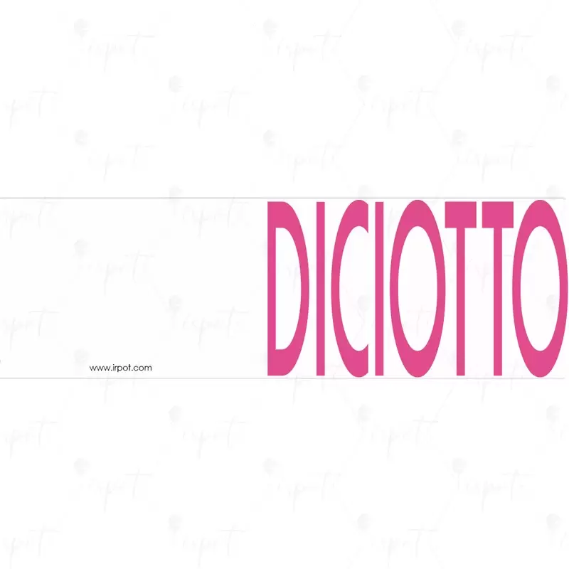 100 BIGLIETTINI BOMBONIERA DICIOTTO FUCSIA PERSONALIZZABILI