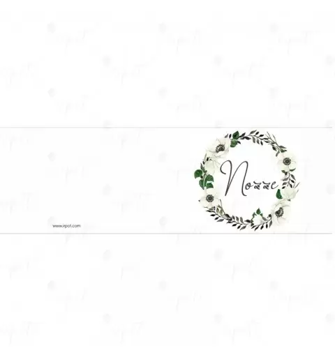 BIGLIETTINO BOMBONIERA NOZZE FLORAL - 1 PZ
