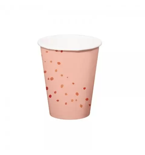 Bicchieri di carta Rosa Elegant Lush Blush 350 ml 8 Pz 67001