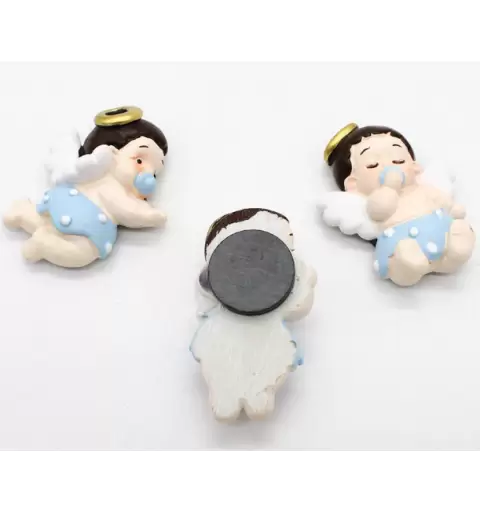 MAGNETE ANGIOLETTO BABY CELESTE - 12 PZ