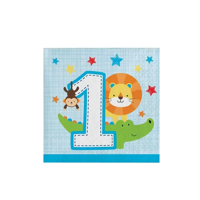 Tovaglioli 1 Anno One Is Fun - Boy 16 pz. 25 x 25 cm