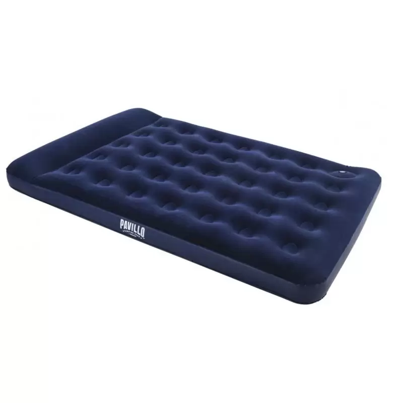 Materasso Gonfiabile Bestway 67225N Airbed Blu Floccato Matrimoniale 202986