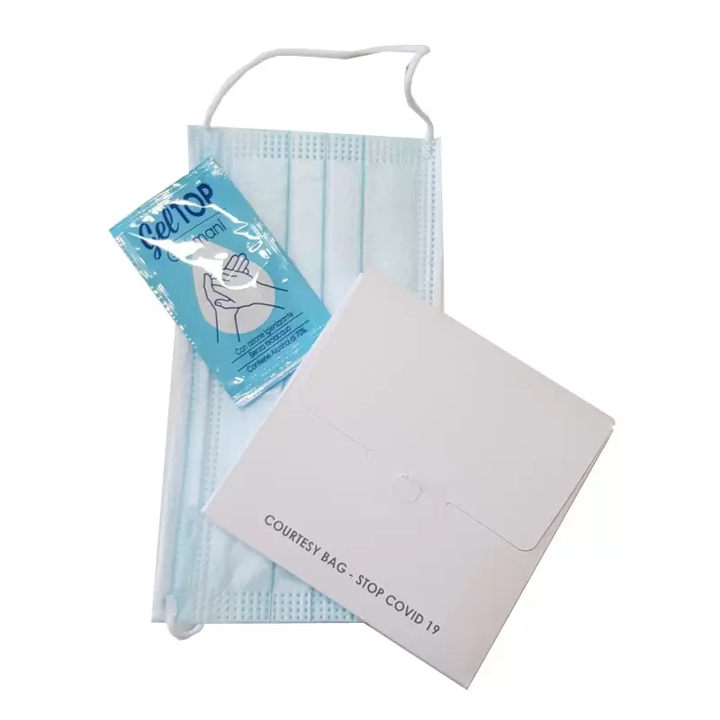 COURTESY BAG STOP COVID-19 GRAZIE FLORAL - 10 PZ