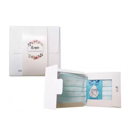 COURTESY BAG STOP COVID-19 GRAZIE FLORAL - 10 PZ