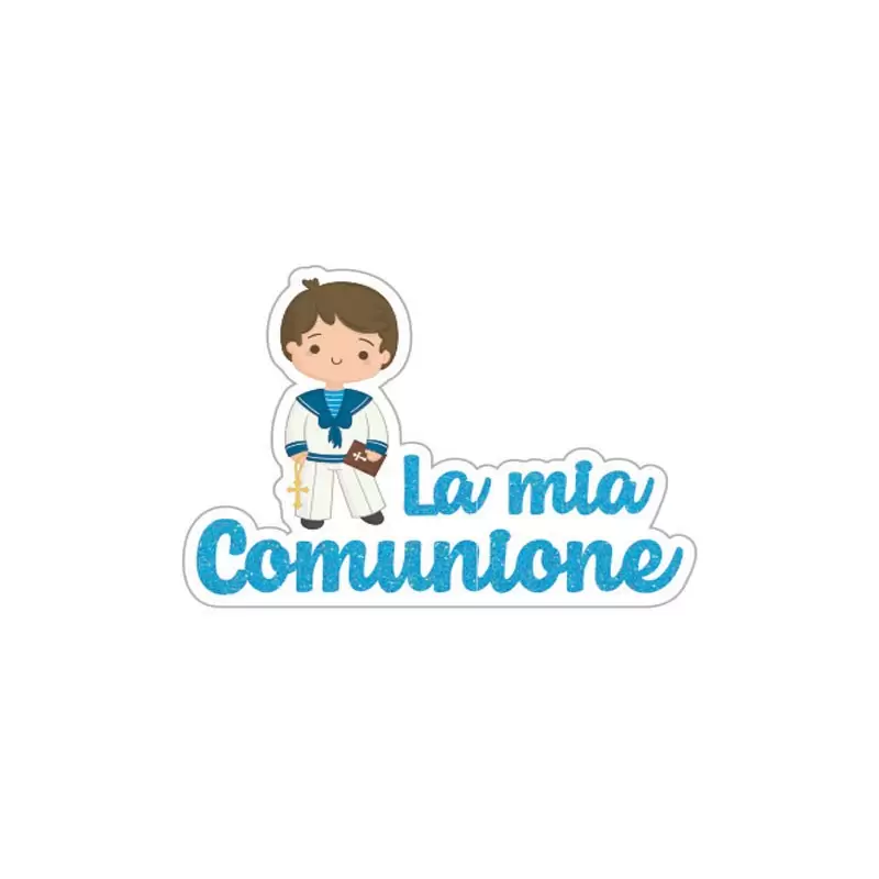 Decorazione polistirolo la mia comunione Celeste 39 x 27 x 5 cm PL032