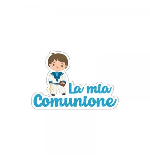 Decorazione polistirolo la mia comunione Celeste 39 x 27 x 5 cm PL032