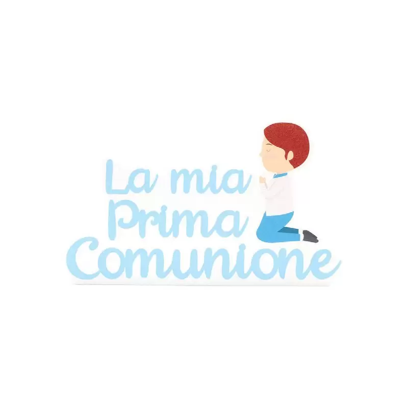 Decorazione polistirolo la mia comunione Celeste 47 x 28 x 5 cm PL029