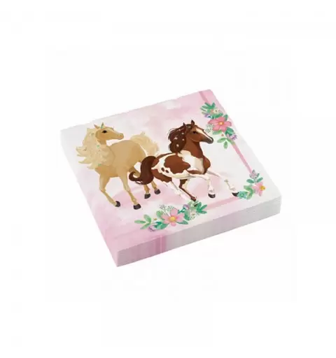 Tovaglioli 33 x 33 cm Cavallo - Beautyful Horses 20 pz