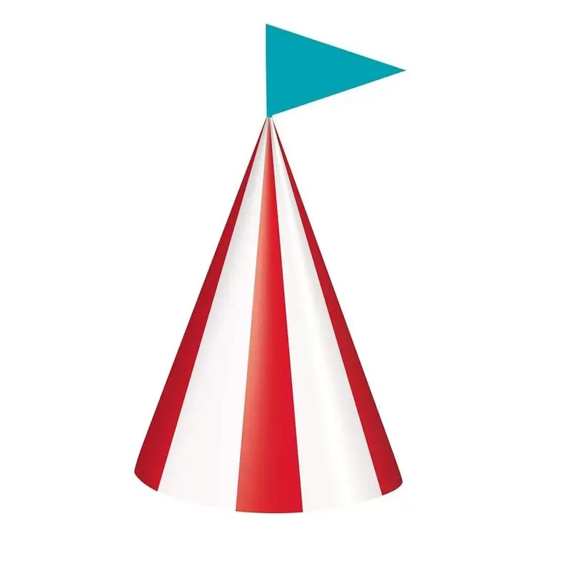 Cappellini in carta circus carnival party  8 pezzi 72481