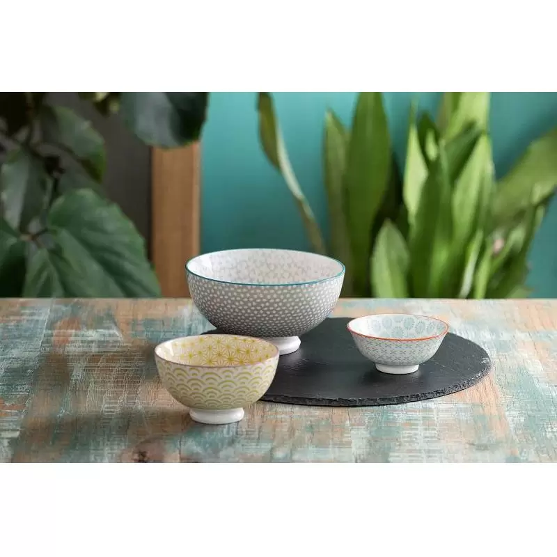 set 4 cioiotoline Monet in ceramica colori assortiti Øcm11x5,8h U0002
