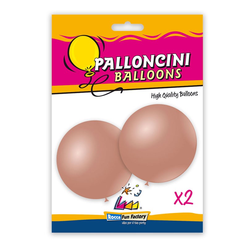 Blister 2 pz palloncini metallizzati 33 - 83 cm Rosa Gold 81 999760