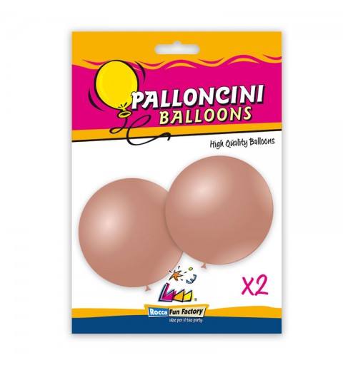 Blister 2 pz palloncini metallizzati 33 - 83 cm Rosa Gold 81 999760