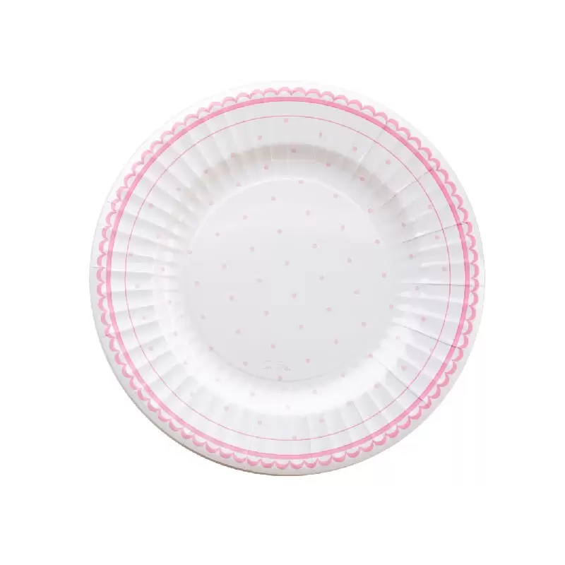 8 piatti cm 27 Petit Rosa 63742