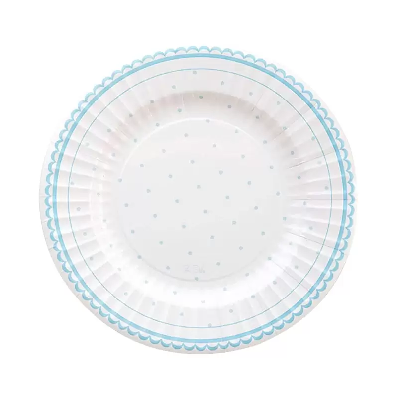 8 piatti cm 21 petit azzurro 63749