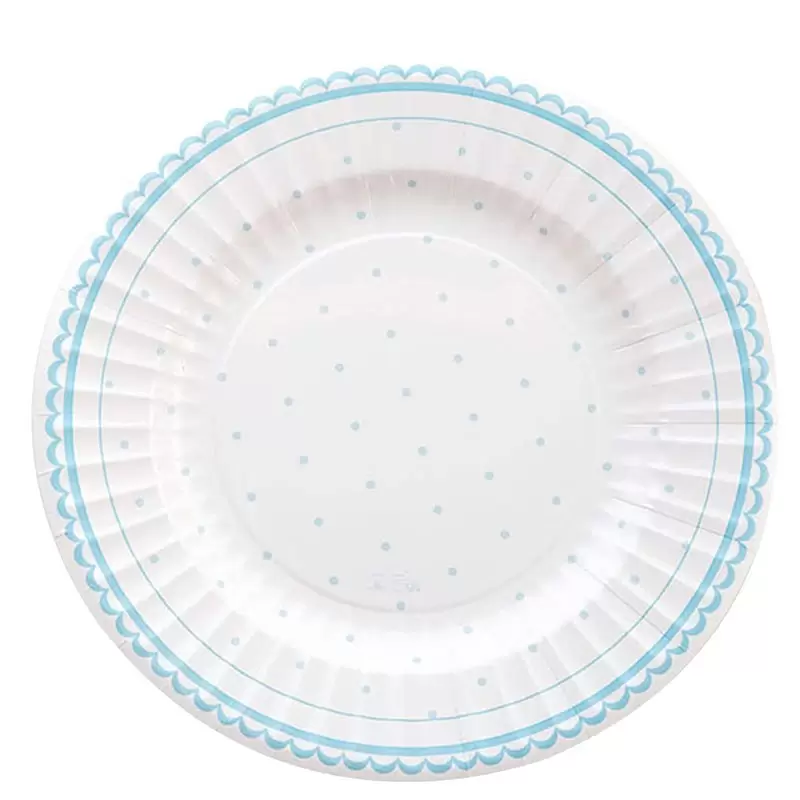 8 piatti cm 27 Petit azzurro  63748