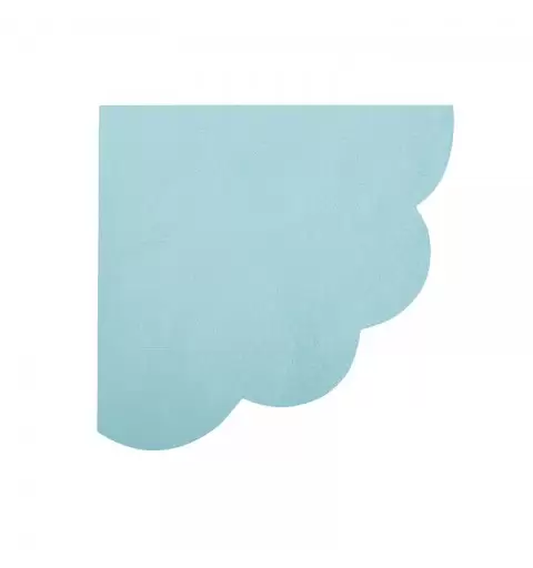 tovaglioli cm 33x33 azzurri smerlettati embossed 16 pz. 60723