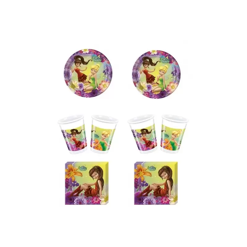 KIT N4 341 PZ PER FESTA COMPLEANNO BAMBINA FAIRIES MAGIC  