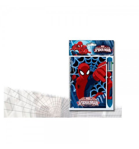 set agendina + penna 6 colori spiderman MV923880