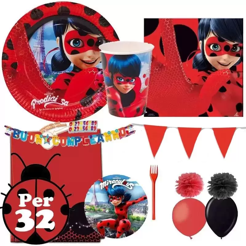 KIT N.63 LADYBUG – COORDINATO TAVOLA CON CIALDA