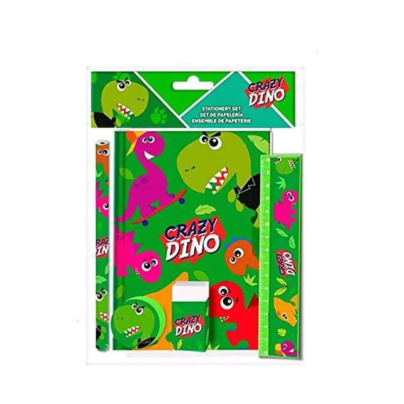 Set di cancelleria Crazy Dino KL10851
