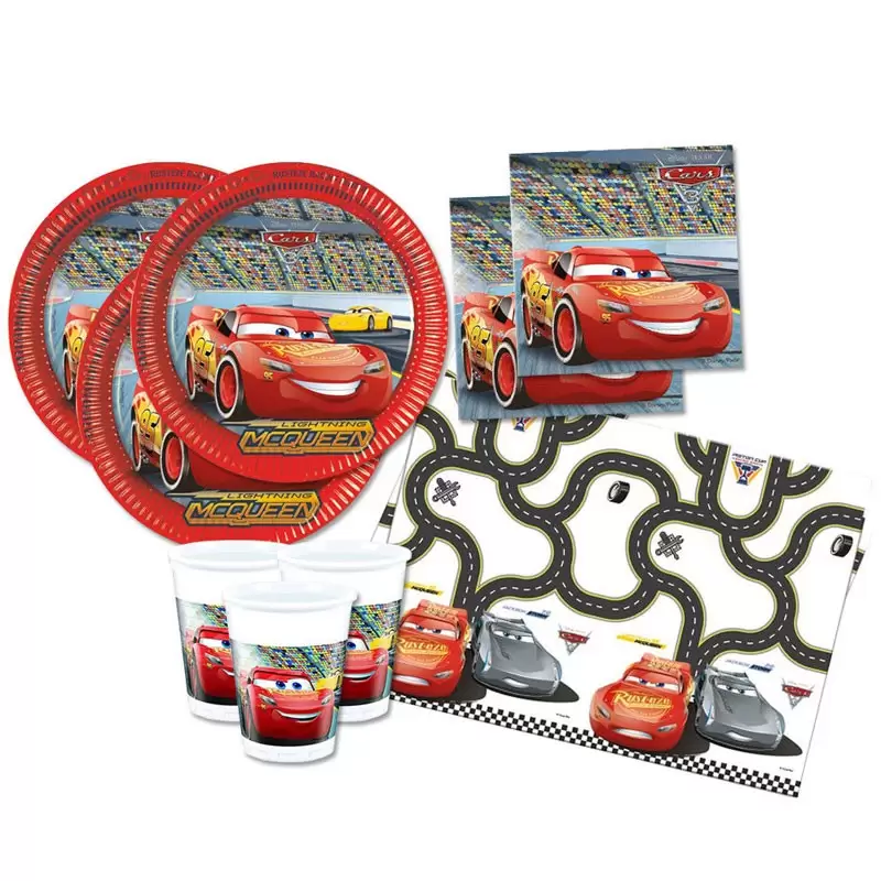 KIT N. 78 ACCESSORI PER LA TAVOLA CARS 3
