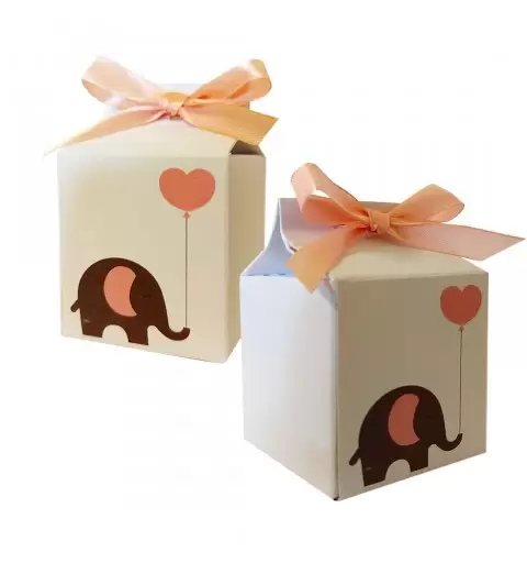 SCATOLINA MILK BABY ELEPHANT ROSA - 1 PZ