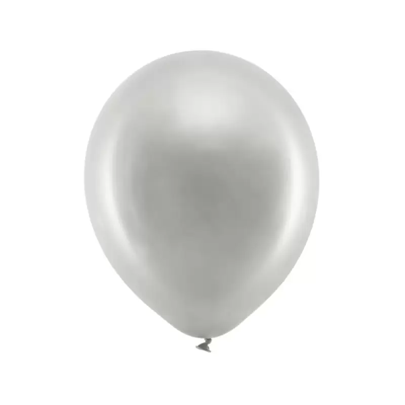 Palloncini 30cm Metallizzati argento RB30M-018-10