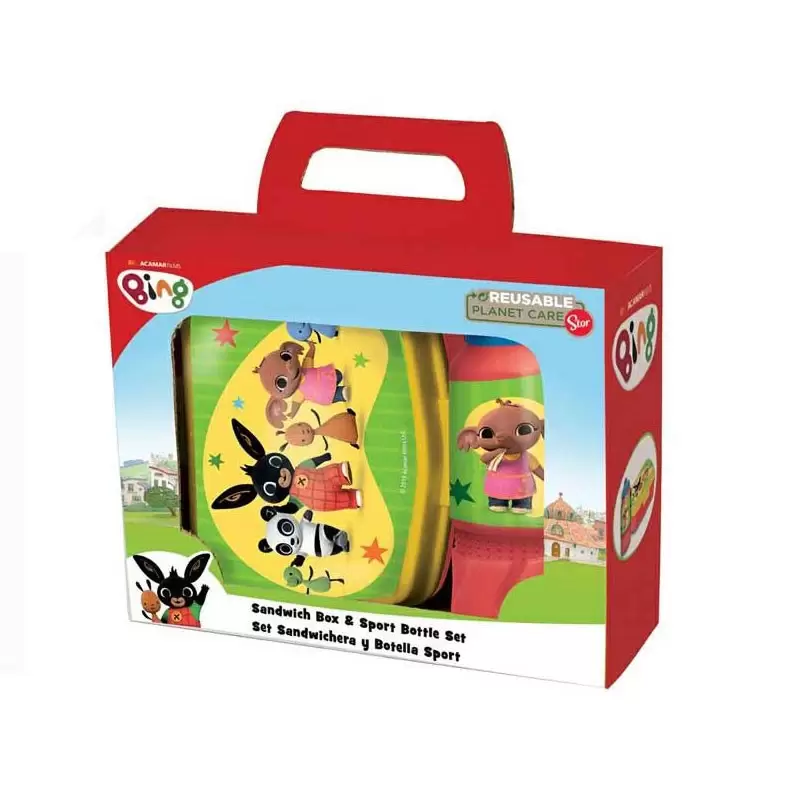 Borraccia Sport + portamerenda Bing in Confezione  ST10173