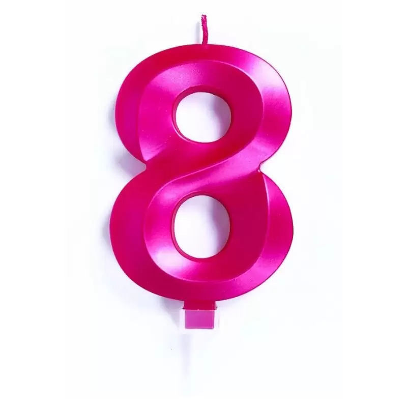 candelina 10 cm luxury fucsia chrome n.8 C878