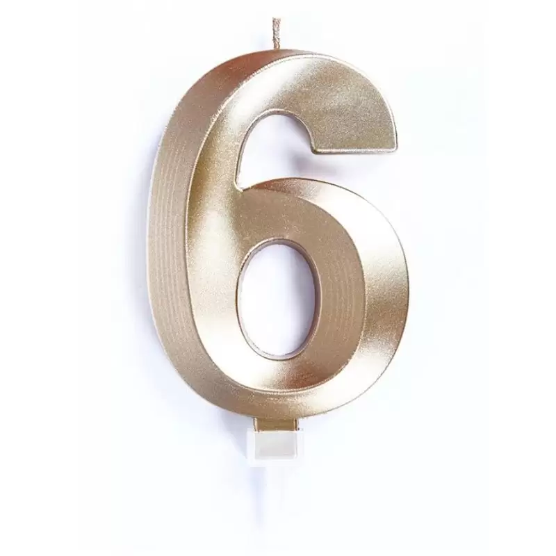 candelina 10 cm luxury oro chrome n.6 C826