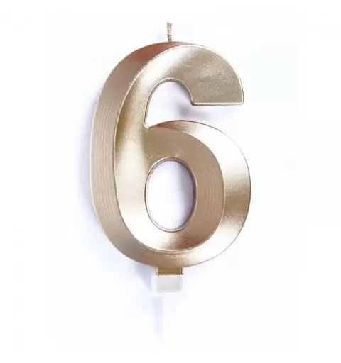 candelina 10 cm luxury oro chrome n.6 C826
