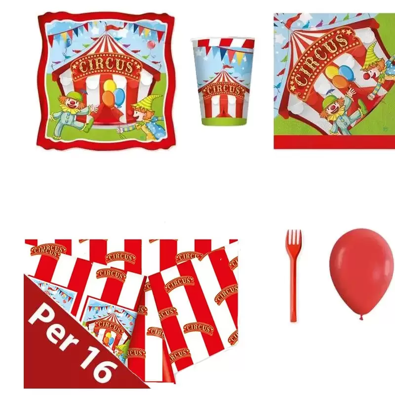 KIT N.6 CURCUS PARTY – ADDOBBI FESTA A TEMA CIRCO