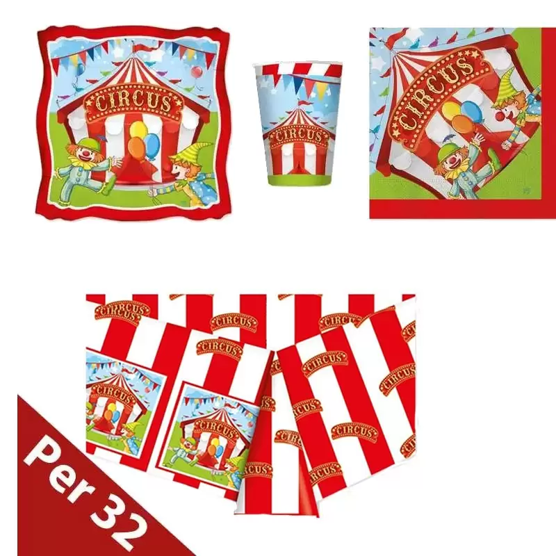 KIT N.16 CIRCUS PARTY – COORDINATO FESTA A TEMA CIRCO